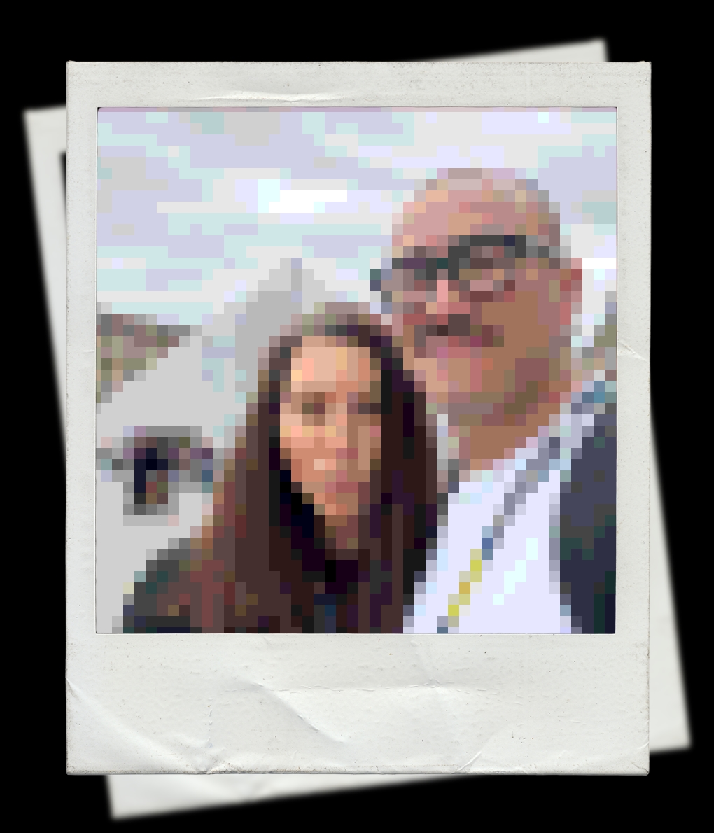 Daria and Camilo together at a Web3 conference